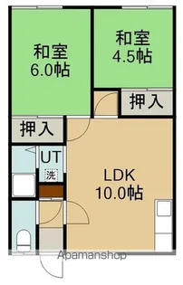 菊地アパート【2階】の間取り